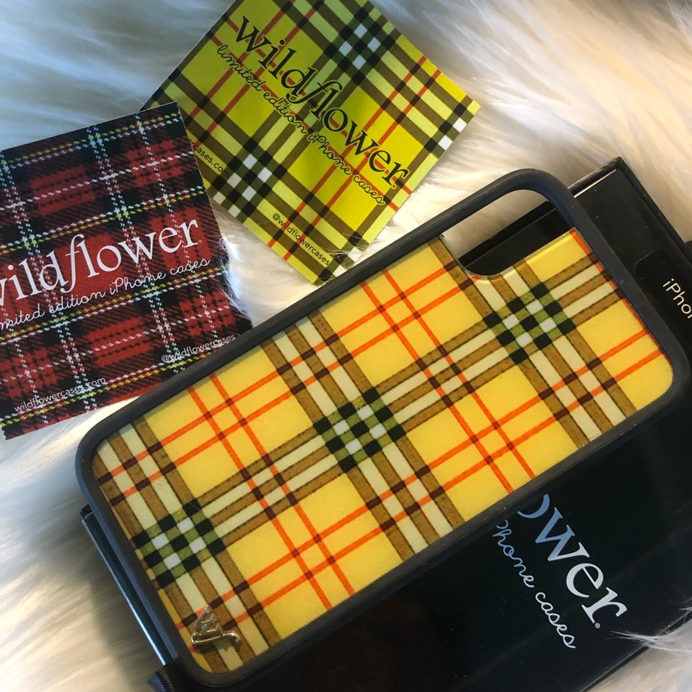 Wildflower Yellow Plaid iphonesx/xs Phone case